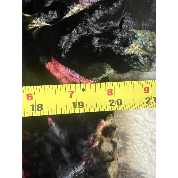 Pilcro Multicolor Floral Velvet Blouse - Picture 11 of 11